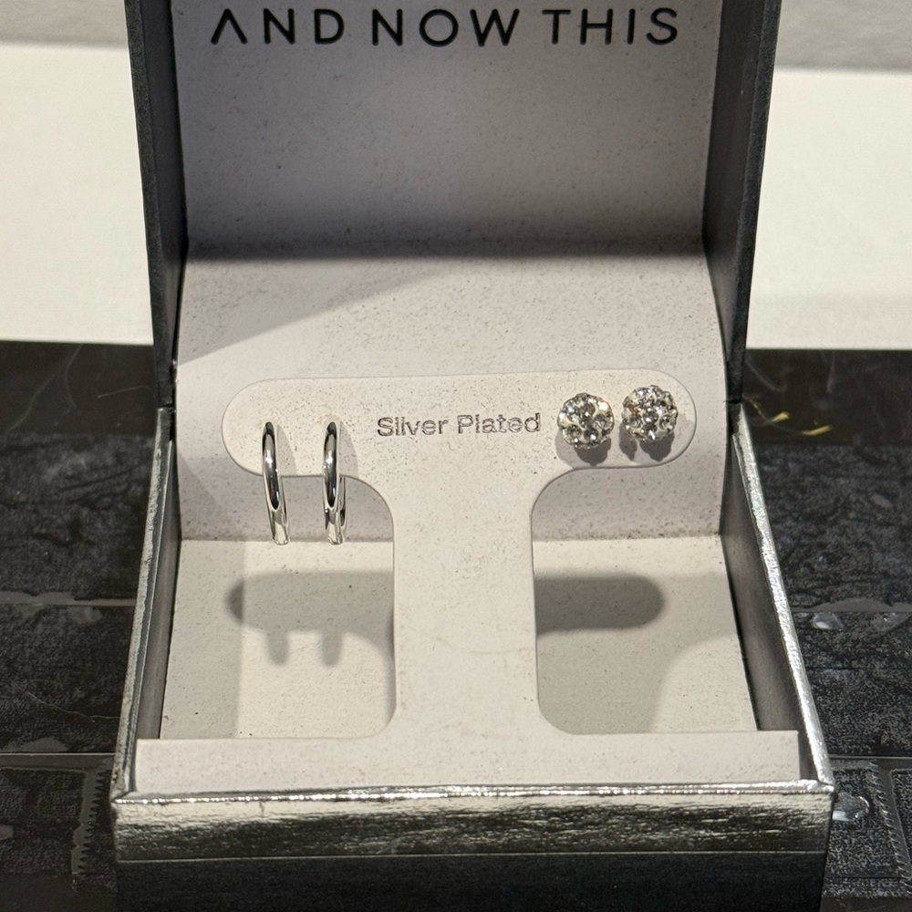 Silver Plated Earrings by And Now This